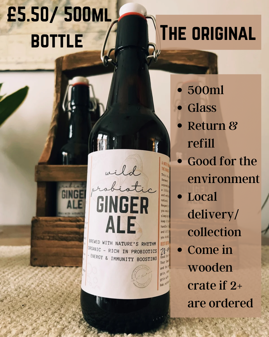 Wild Probiotic Ginger Ale | Pre-order only