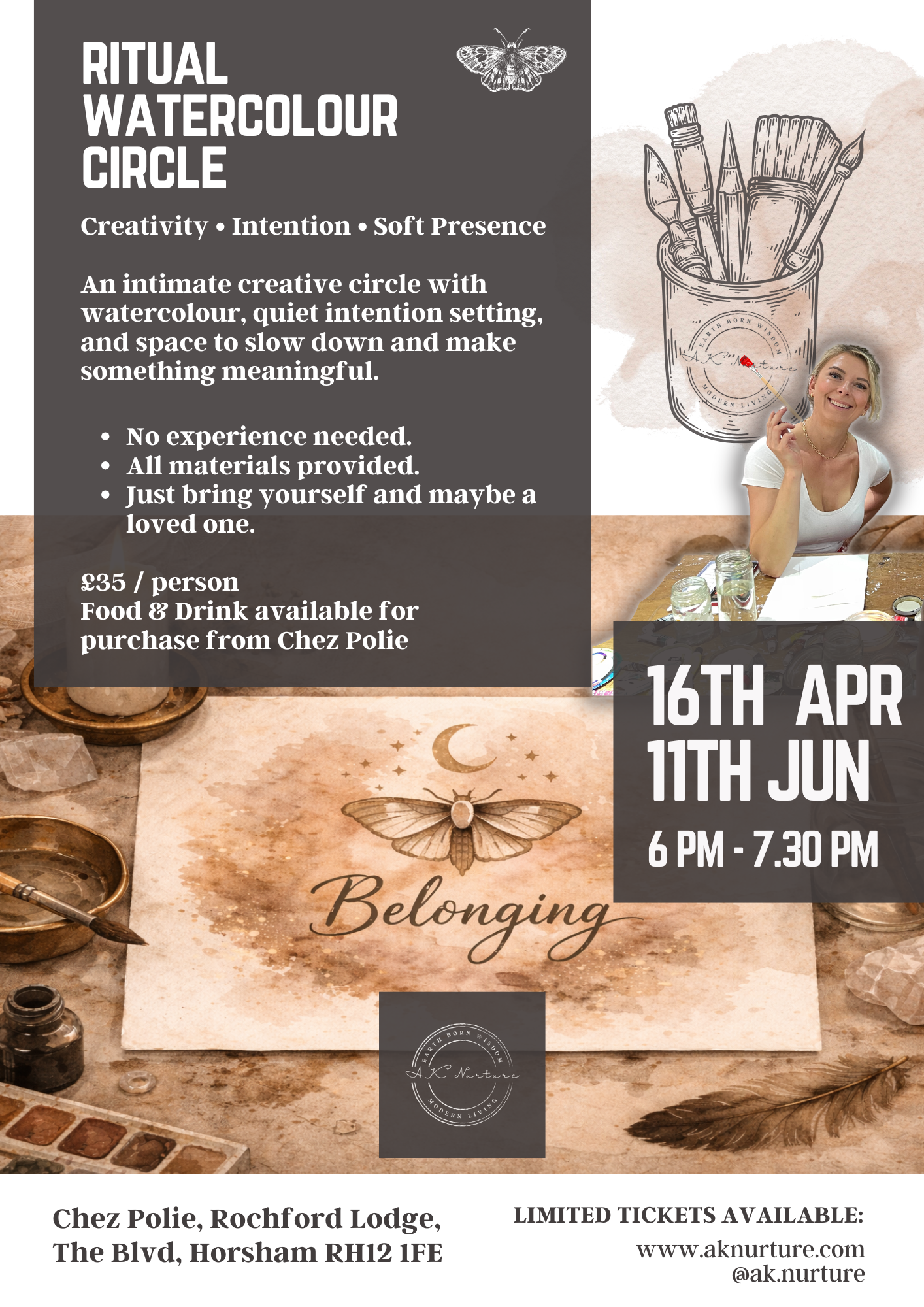 Ritual Watercolour Circle at Chez Polie